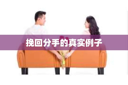 挽回分手的真实例子