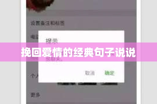挽回爱情的经典句子说说 挽回爱情的经典句子说说