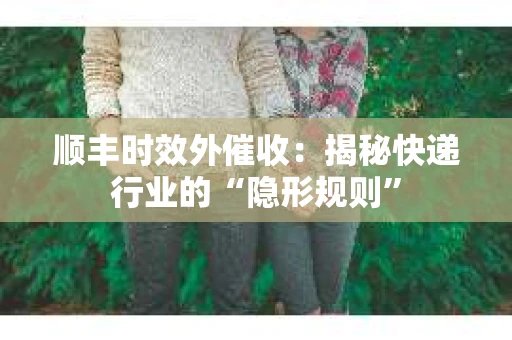 顺丰时效外催收：揭秘快递行业的“隐形规则”