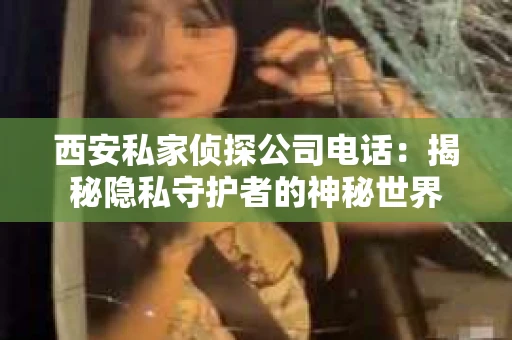 西安私家侦探公司电话：揭秘隐私守护者的神秘世界