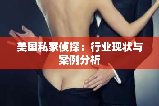 美国私家侦探：行业现状与案例分析